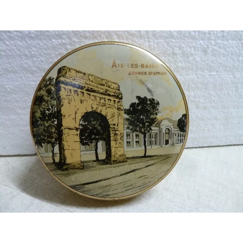 BOITE BONBONS AIX LES BAINS DIAMETRE 10CM BOITE BONBONS AIX LES BAINS DIAMETRE 10CM