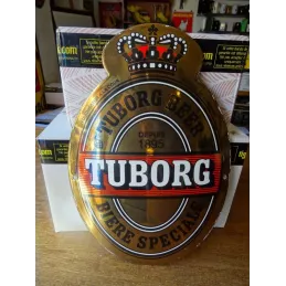 1 PLAQUE EMAILLEE BOMBEE TUBORG