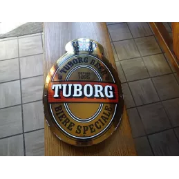 1 PLAQUE EMAILLEE BOMBEE TUBORG