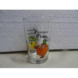 1 VERRE MONSIEUR MALIN MADAME INVENTION HT 10CM