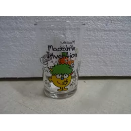 1 VERRE MONSIEUR MALIN MADAME INVENTION HT 10CM