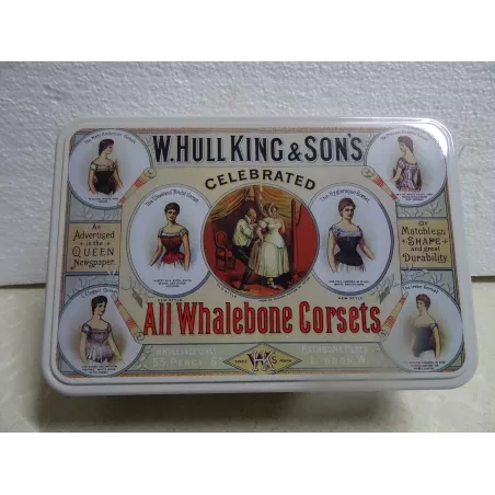 BOITE  ALL WHALEBONE CORSETS 19.70CMX13CMX7CM