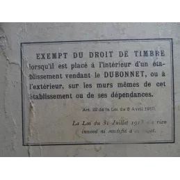 CARTON DUBONNET  45.20CM X34CM