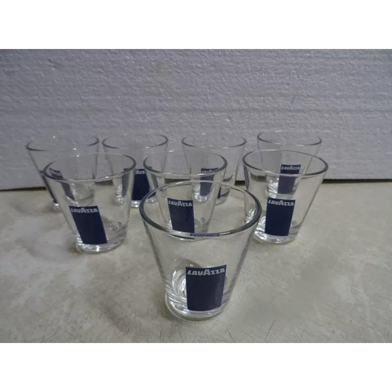 8 VERRES  A CAFE  LAVAZZA 8CL HT 7CM