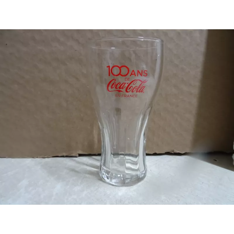 6 VERRES COCA-COLA  100ANS EN FRANCE  HT 14.40CM