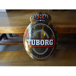 1 PLAQUE EMAILLEE BOMBEE TUBORG