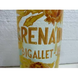 BOUTEILLE  GRENADINE BIGALLET EMAILLEE  HT 26CM