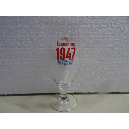 6 VERRES KRONENBOURG 1947 50CL HT.20.40CM