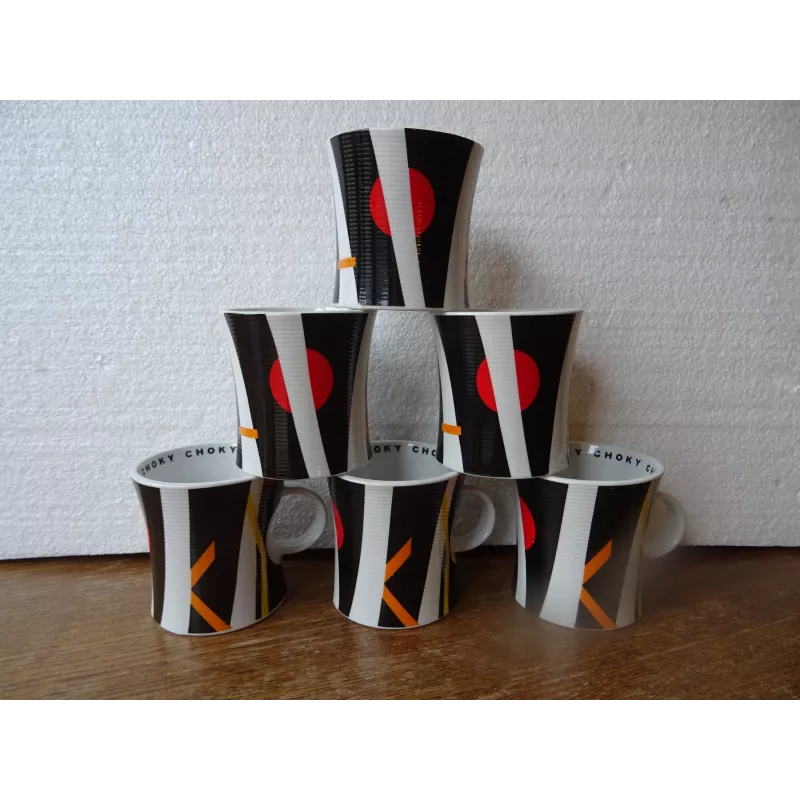 6 MUGS CHOKY  COLLECTOR