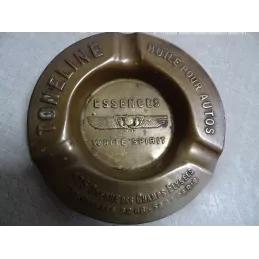 CENDRIER  EN CUIVRE  TONELINE  HUILE POUR MOTEUR  DIAMTRE 13CM
