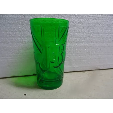 1 VERRE J&B VERT  HT 12CM