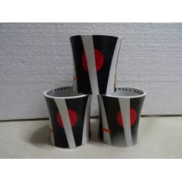 3 MUGS CHOKY  COLLECTOR  OCCASION  HT 8.70CM