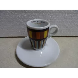 6 TASSES A CAFE + 6 SOUS TASSES  KIMBO DI NAPOLI