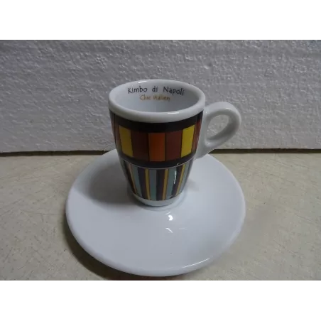 6 TASSES A CAFE + 6 SOUS TASSES  KIMBO DI NAPOLI