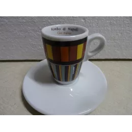 6 TASSES A CAFE + 6 SOUS TASSES  KIMBO DI NAPOLI