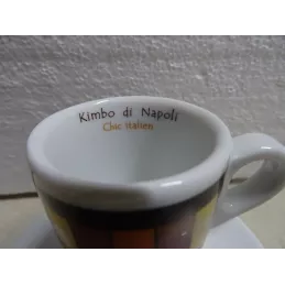 6 TASSES A CAFE + 6 SOUS TASSES  KIMBO DI NAPOLI