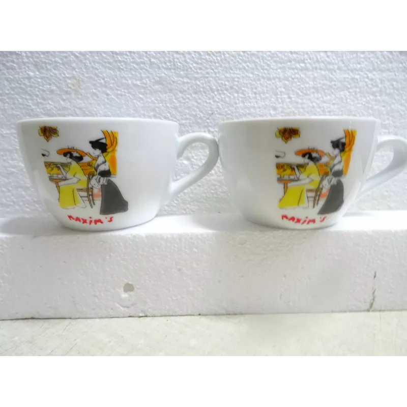 2 TASSES  MAXIM'S 15CL