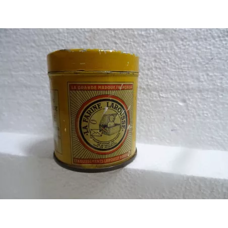 BOITE FARINE  LAROUSSE DIAMETRE 5.70CM HT 6.40CM