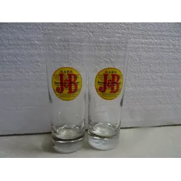 2 VERRES J&B  22CL HT 15.20CM