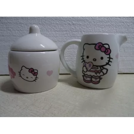 HELLO KITTY  UN SUCRIER + UN POT A LAIT