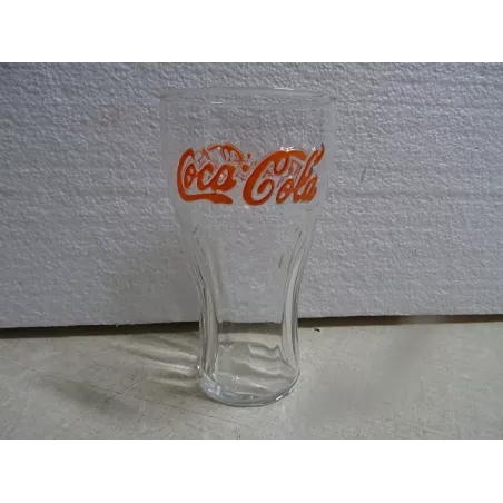 6 VERRES COCA-COLA LOGO  ORANGE  37CL