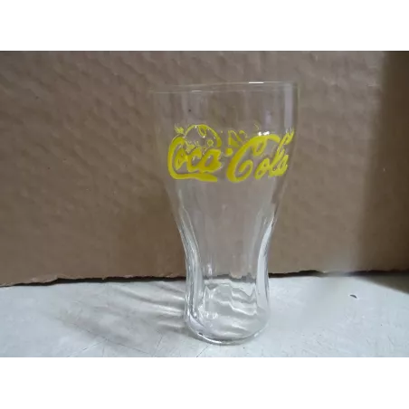 6 VERRES COCA-COLA  LOGO JAUNE  37CL