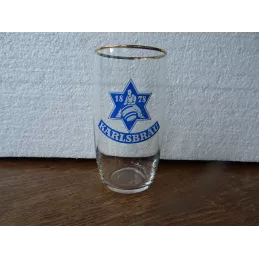 1 VERRE KARLSBERG 25CL BARIL  HT 12CM