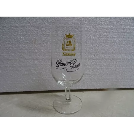 1 VERRE SEDAN PRINCE'S BEER 25CL HT 17CM
