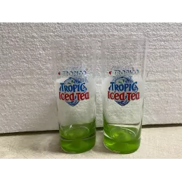 2 VERRES TROPICO  25/30CL HT 15.70CM