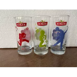 6 VERRES JOKER COLLECTOR  2 SERIES 25CL HT 13.40CM