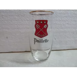 1 VERRE PAILLETTE  25CL HT 12CM VERRE BARIL