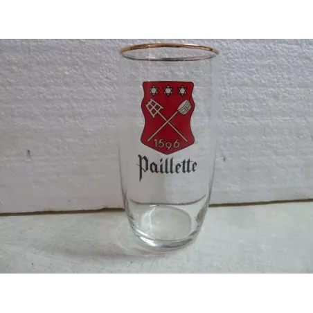 1 VERRE PAILLETTE  25CL HT 12CM VERRE BARIL