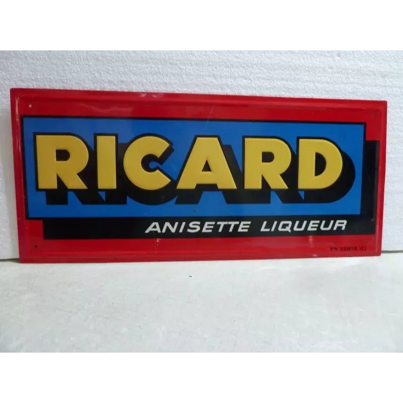 TOLE RICARD ANISETTE LIQUEUR 49CM X22CM TOLE RICARD ANISETTE LIQUEUR 49CM X22CM
