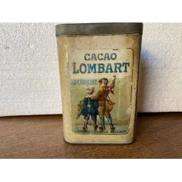 BOITE CACAO LOMBART 500GR  10.50CM X7.50CM X15.50CM