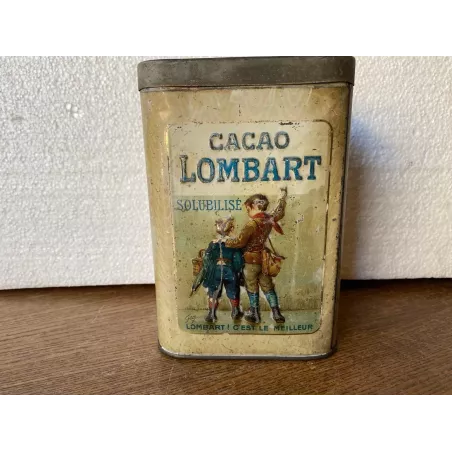 BOITE CACAO LOMBART 500GR  10.50CM X7.50CM X15.50CM