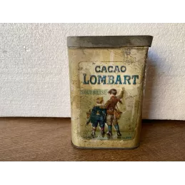 BOITE CACAO LOMBART 500GR  10.50CM X7.50CM X15.50CM