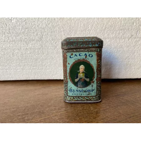BOITE CACAO BENSDORP 6CM X6CM X 9.50CM