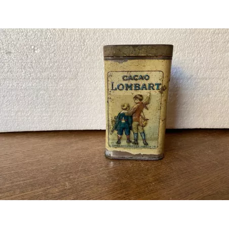BOITE CACAO LOMBART   8cm x 6.20cm x 13.80cm