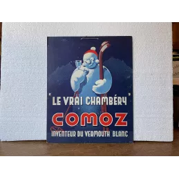 CARTON  LE VRAI CHAMBERY  COMOZ 40CM X32CM