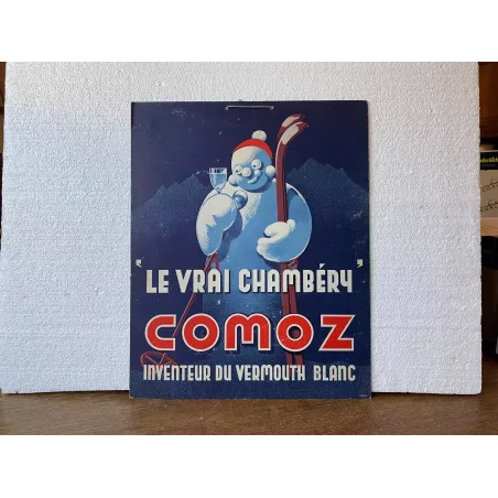 CARTON  LE VRAI CHAMBERY  COMOZ 40CM X32CM