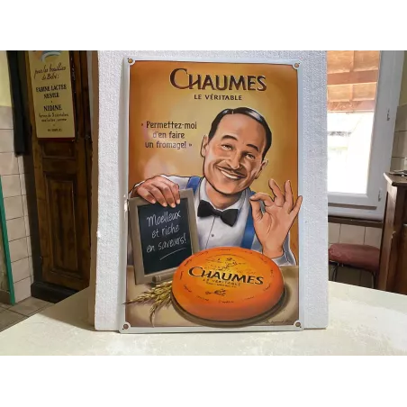 TOLE EMBOSSEE CHAUMES LE VERITABLE  60CM X40CM