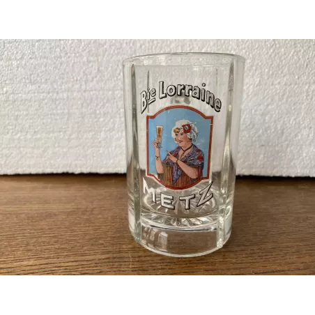 CHOPE  BIERE  LORRAINE  EMAILLEE 6/20 HT 12.50CM