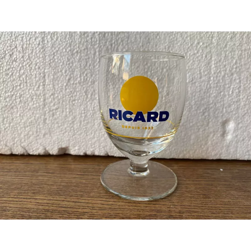 1 VERRE RICARD BALLON ROND JAUNE 17CL 1 VERRE RICARD BALLON ROND JAUNE 17CL