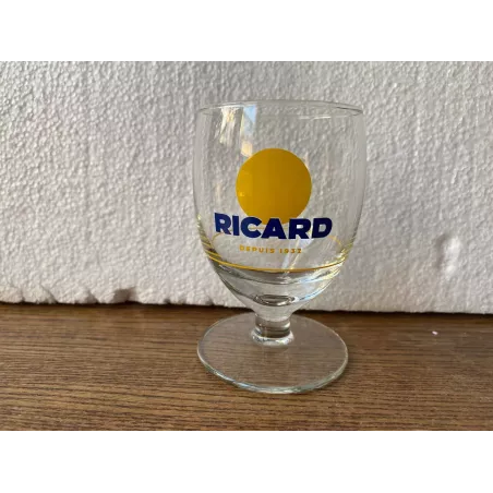 1 VERRE RICARD BALLON   ROND JAUNE 17CL