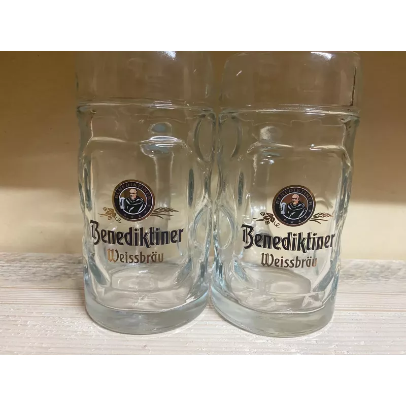 2 CHOPES BENEDIKTIMER 50CL HT 16.20CM 2 CHOPES BENEDIKTIMER 50CL HT 16.20CM