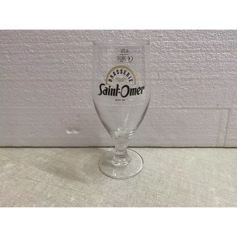 6 VERRES BRASSERIE SAINT -OMER 25CL HT.16.80CM 6 VERRES BRASSERIE SAINT -OMER 25CL HT.16.80CM