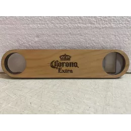 1 DECAPSULEUR  CORONA  METAL ET PLACAGE  BOIS LONGUEUR 17.70CM