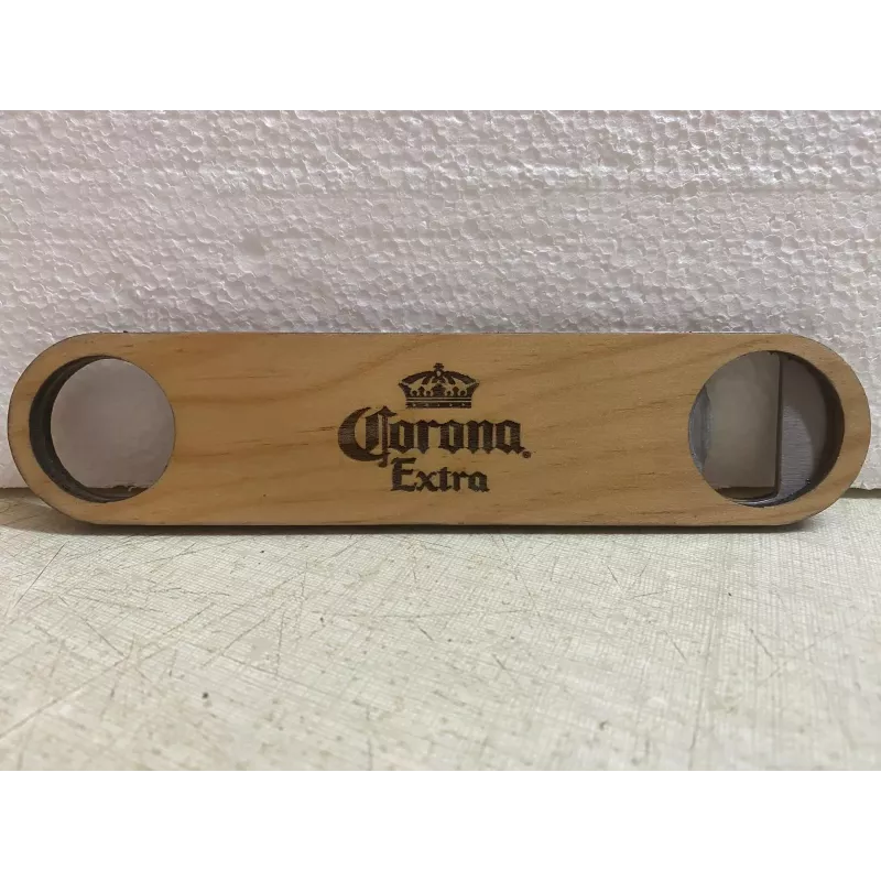 1 DECAPSULEUR  CORONA  METAL ET PLACAGE  BOIS LONGUEUR 17.70CM