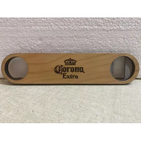 1 DECAPSULEUR  CORONA  METAL ET PLACAGE  BOIS LONGUEUR 17.70CM