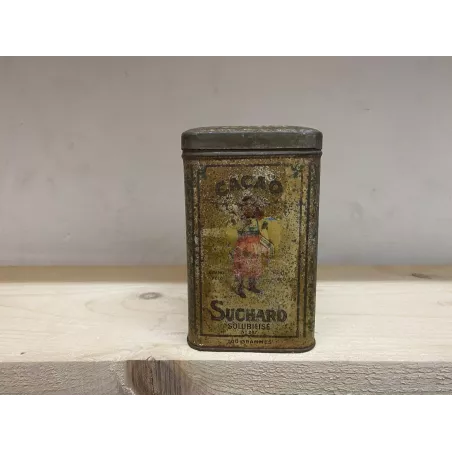 BOITE  CACAO SUCHARD  8.50CM X8.50CM X14CM